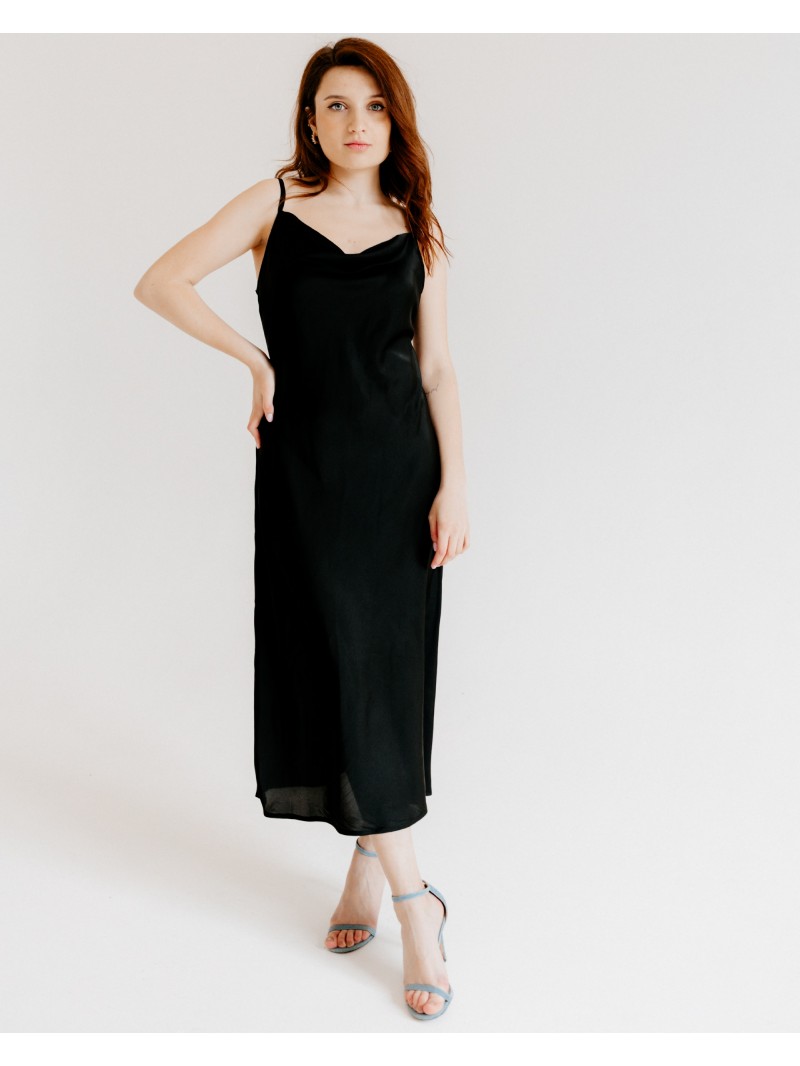 Жіноча сукня комбінація, чорна