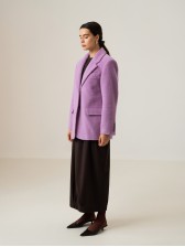 Однобортний жакет, ліловий