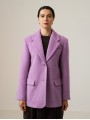 Однобортний жакет, ліловий