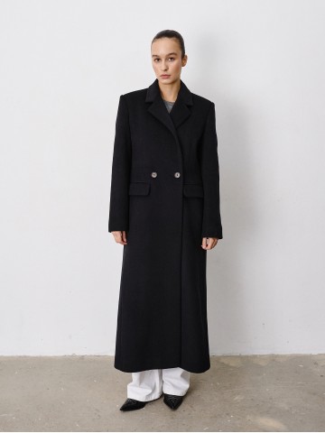 Пальто з чоловічого плеча, чорне Пальто з чоловічого плеча, чорне