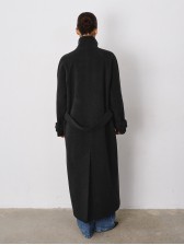 Пальто з високим коміром, графіт