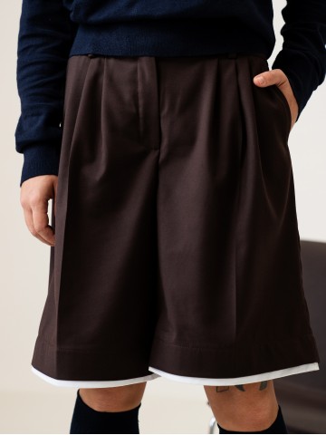 Шорти бермуди, коричневі Шорти бермуди, коричневі