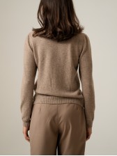 Гольф з вовни мериноса та кашеміру, бежевий